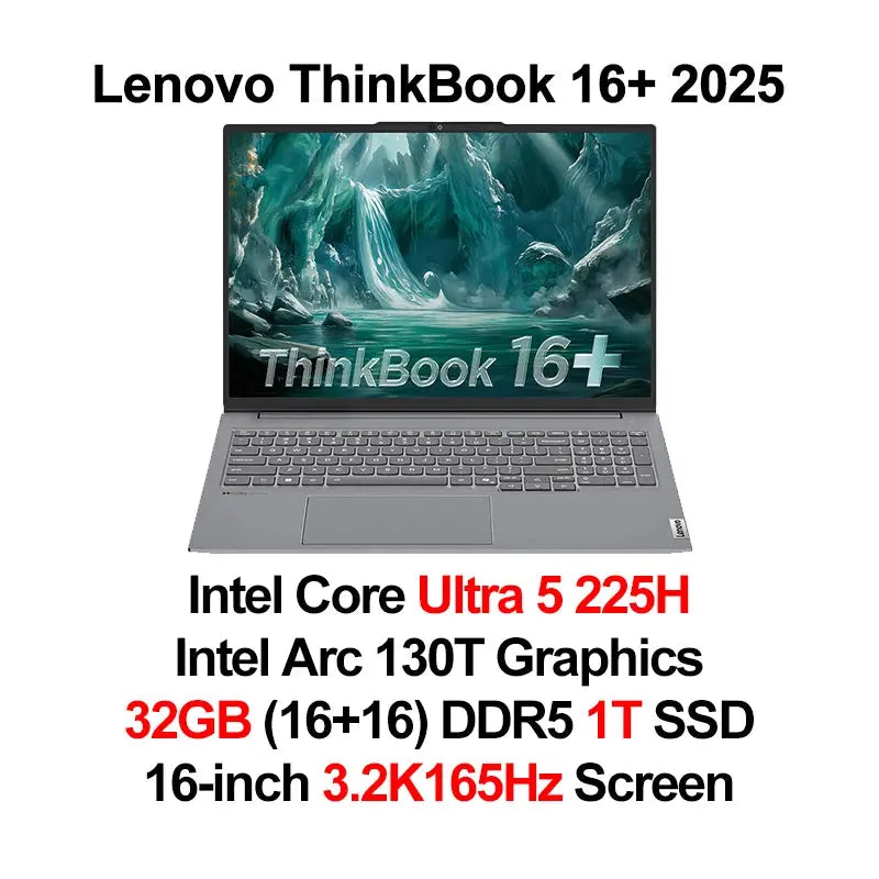 Lenovo laptop ThinkBook 16+ 2025 laptop U5 225H/U7 255H/U9 285H 32G+1TB SSD 16'' 3.2K 165Hz Mega Store 4