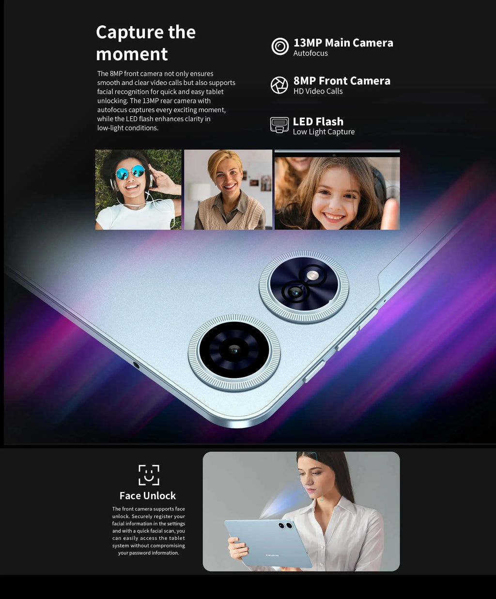 Teclast T60 Plus Tablets 12" 90Hz 2K Display Android 14 L1 MTK Helio G88 6GB/128GB 8000mAh Battery 4G LTE Global Version Tab2025 - Mega Store