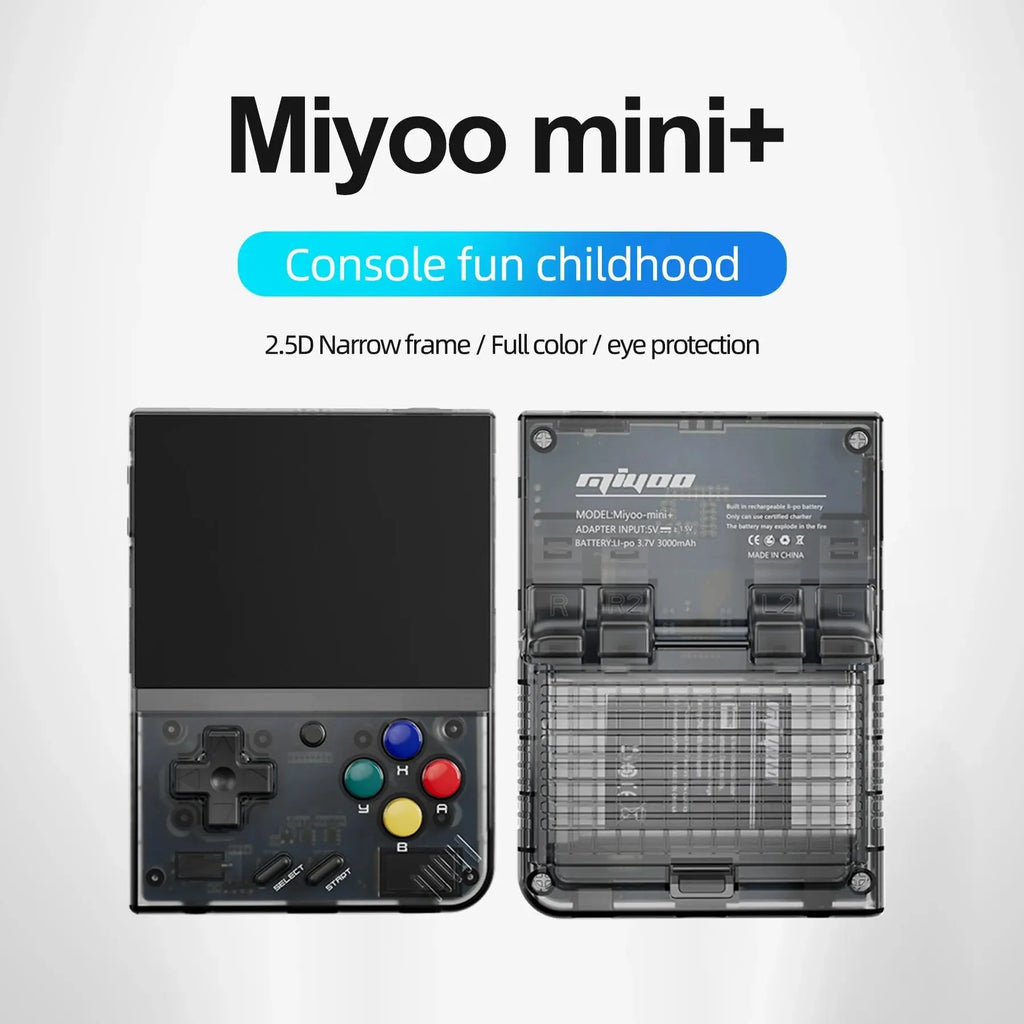 MIYOO Mini Plus Portable Retro Handheld Game Console 3.5-inch IPS HD Screen Children's Gift Linux System Classic Gaming Emulator - Mega Store