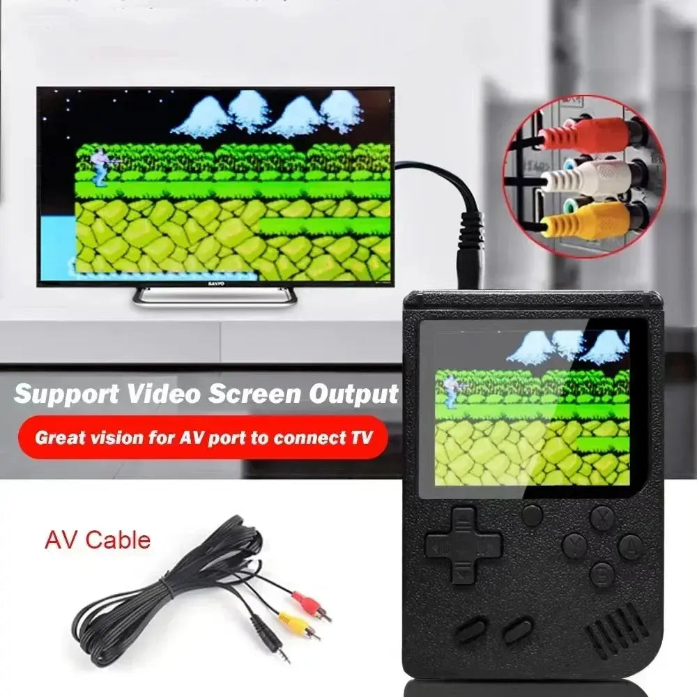 Mini Game Console for  - 3 Inch LCD, 400+ 8-Bit Games, Portable & Rechargeable Handheld Gaming Gift - Mega Store