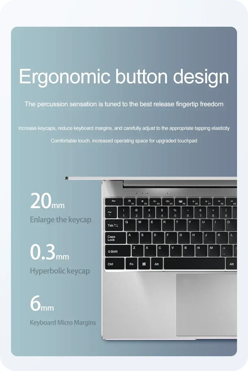 Newest 14.1" inch Mini Laptop Intel N3700 CPU 16GB RAM 2TB SSD Windows 11 Pro Original Mini Gaming PC Office Study Computer - Mega Store