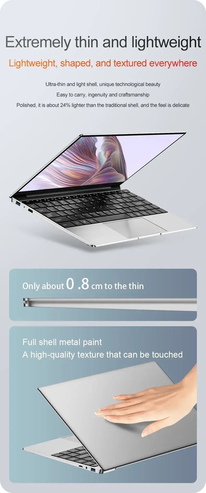 Newest 14.1" inch Mini Laptop Intel N3700 CPU 16GB RAM 2TB SSD Windows 11 Pro Original Mini Gaming PC Office Study Computer - Mega Store