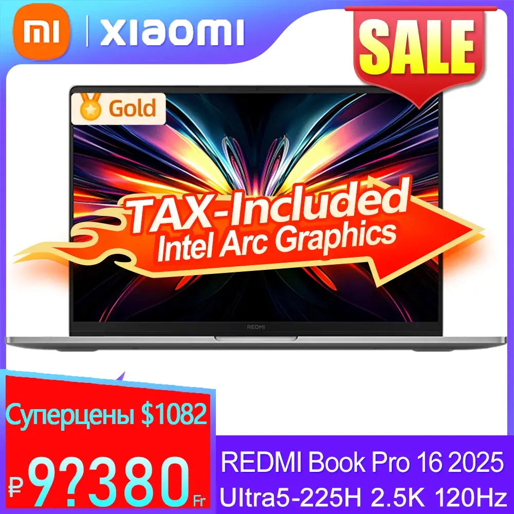 REDMI Book Pro 16 2025 Ultra5-225H 32GB+1TB 2.5K 120Hz Screen Grey Mega Store 4
