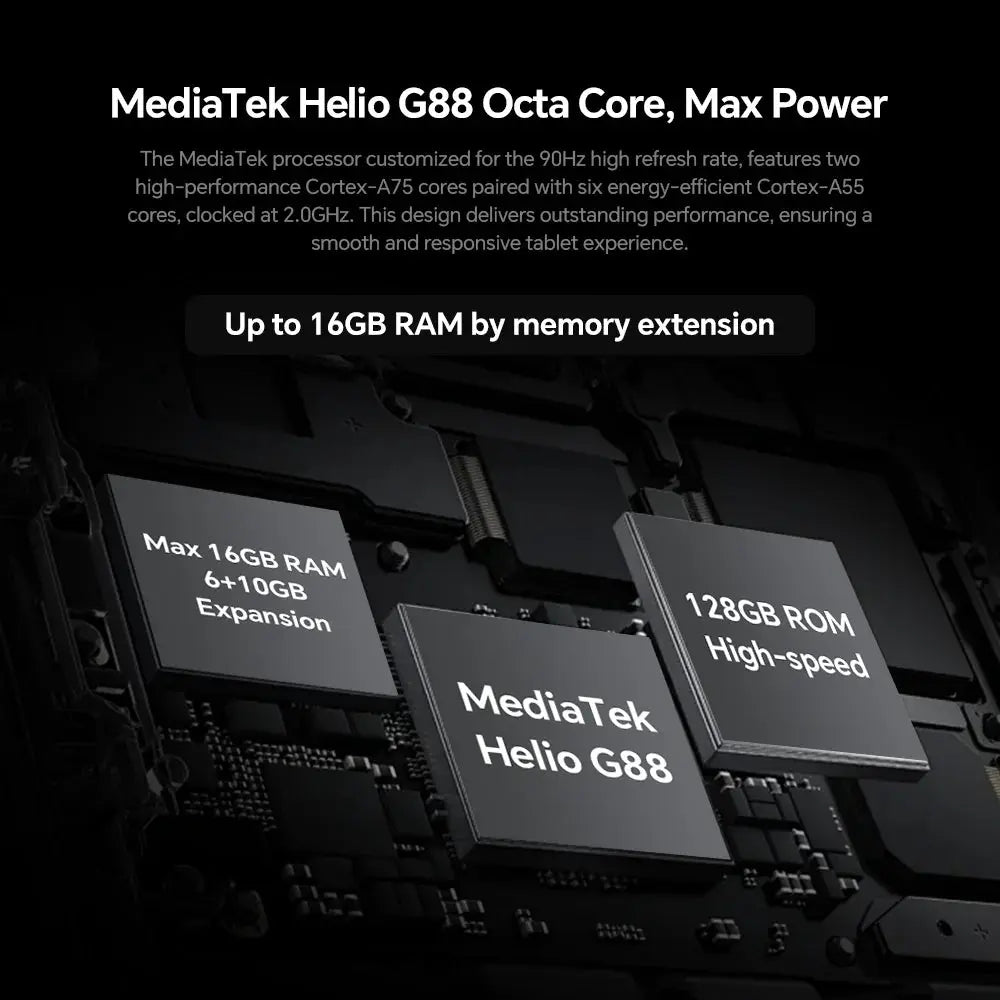 Teclast T60 Plus Tablets 12" 90Hz 2K Display Android 14 L1 MTK Helio G88 6GB/128GB 8000mAh Battery 4G LTE Global Version Tab2025 - Mega Store