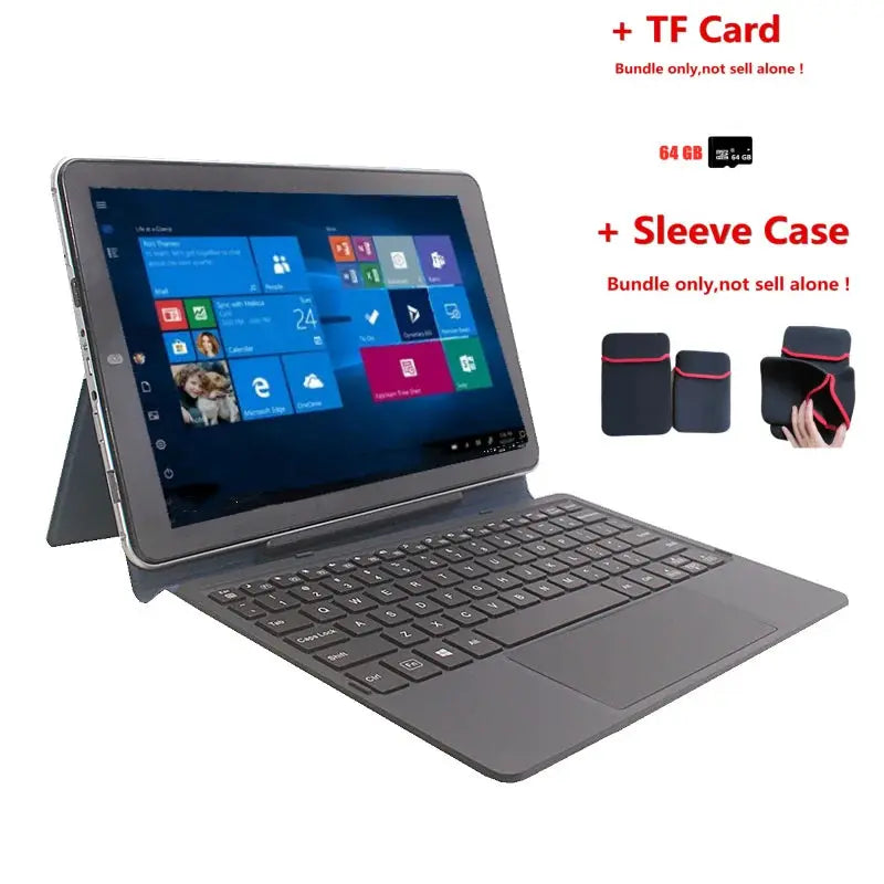 2 In1 Mini PC Tablet PC 10.1'' W102 WINDOWS 10 Z8350 Quad Core WIFI Dual Camera 1280 x 800 IPS  Screen HDMI-Compatible - Mega Store