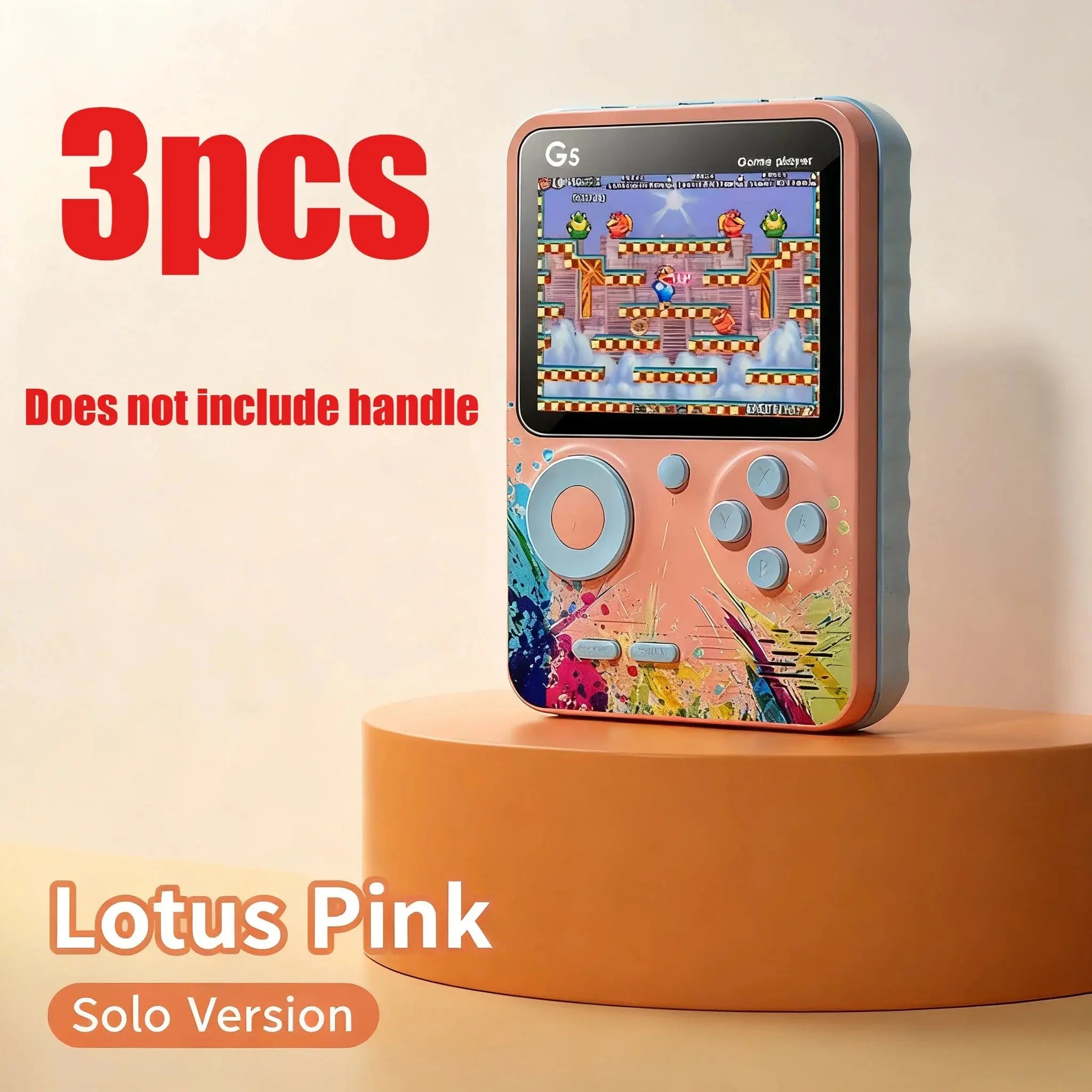 Mini Handheld Video Game Consoles 8 Bit 3.0 Inch Color LCD Retro Portable Color Gaming Player Built in 500 Games for Kids Gifts - Mega Store