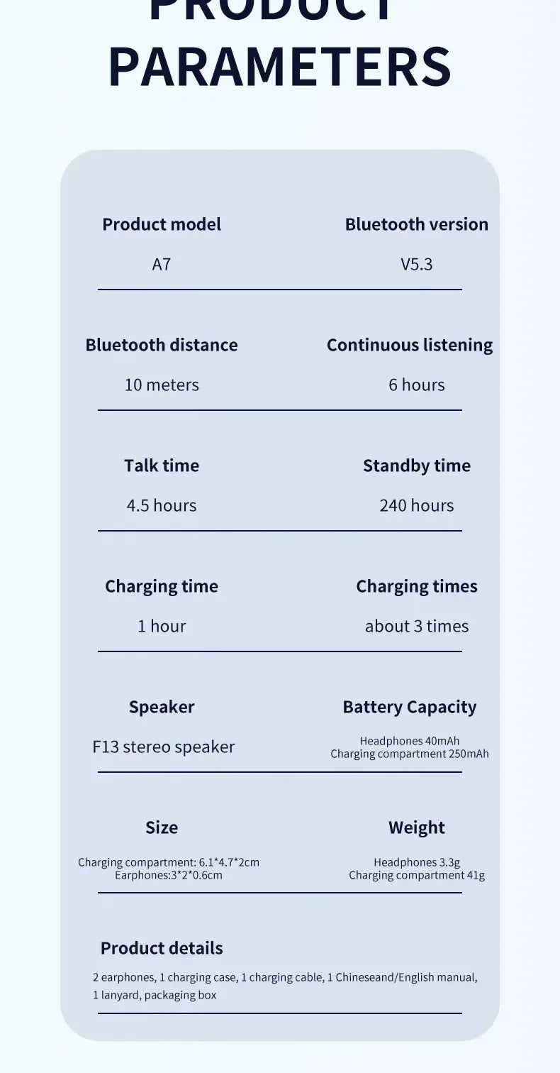 Original Wireless bluetooth headphone noise canceling earphone HIFI stereo headset earbuds bluetooth for xiaomi Huawei Air pods Mega Store 4