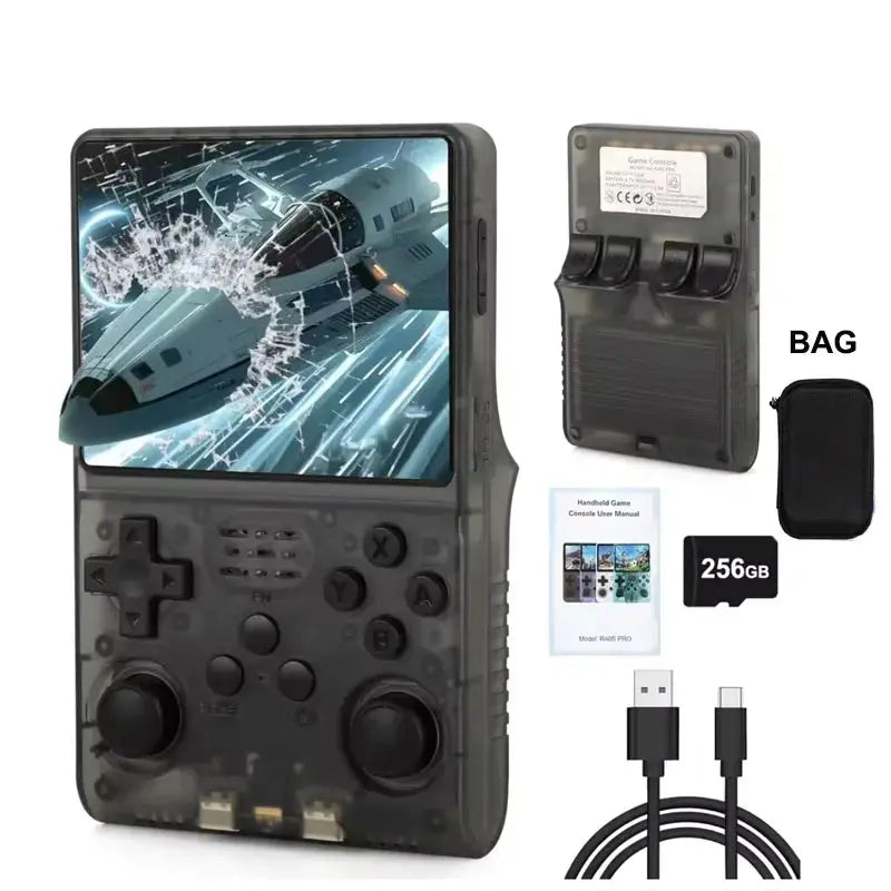 Mini Retro Portable Handheld Video Game Console 256GB 30000 Classic Games 3.5'' IPS Screen Pocket Videojuegos R40S PRO Consola - Mega Store