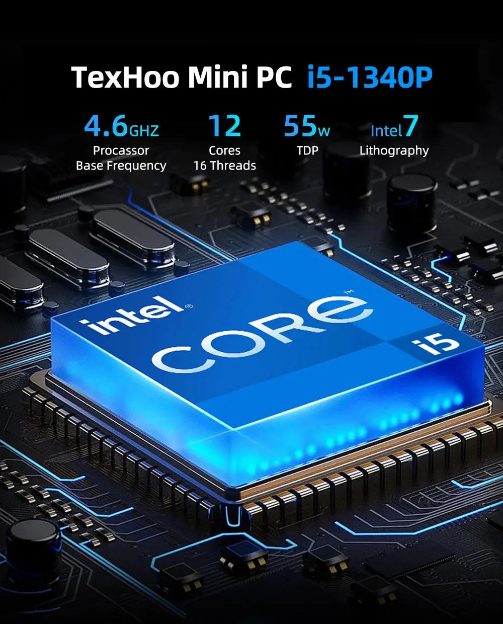 13th Gen Pocket Mini PC i5 1340P i5 1355U i3 1115G4 DDR5  32GB RAM  NVME  WIFI6  NUC Mini Gaming PC Portable Computer 2 LAN HTPC - Mega Store