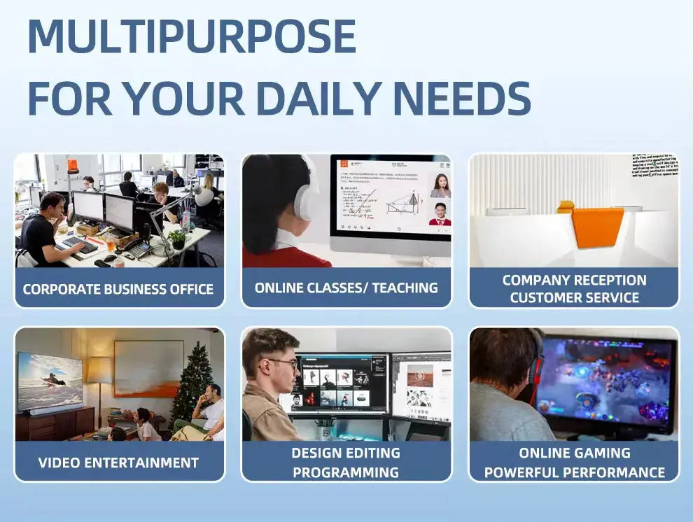 Mini PC Computer Gaming Intel Core i3 115G4  i5 1340P 1335U CPU NUC Office DDR4 NVMe Gaming Mini Computer HDMI VGA Four Display - Mega Store