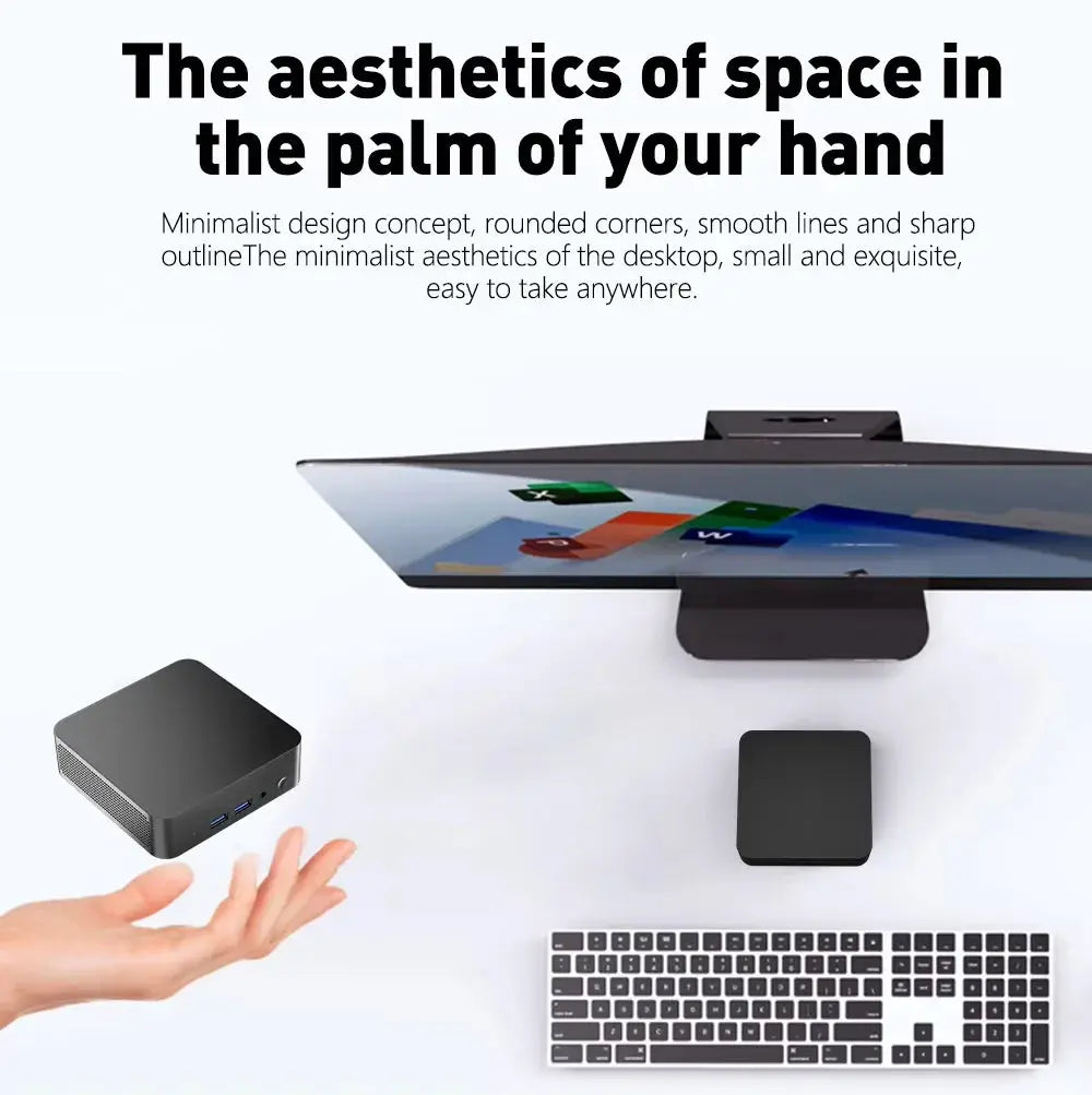 Portable i9 Mini PC Gamer Intel Core i9 8950HK Windows 11 Mini Computer 16GB DDR4 512GB 1TB SSD 1000M Ethernet Gaming PC Desktop - Mega Store