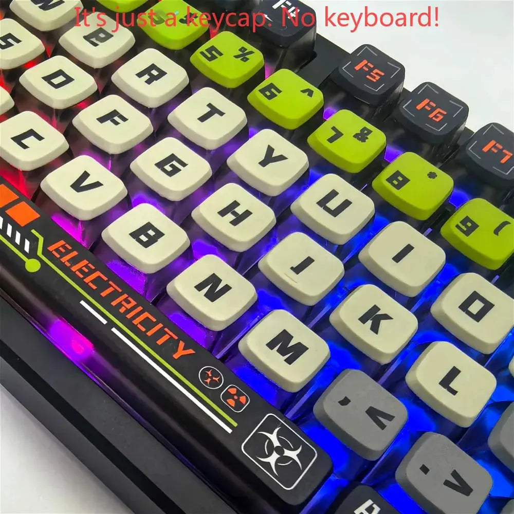 Doomsday Crossing Personalized Keycaps 125 Keys PBT+PC SAX Quad Translucent Pudding Keycaps for MX Switch Mechanical Keyboards Mega Store 4