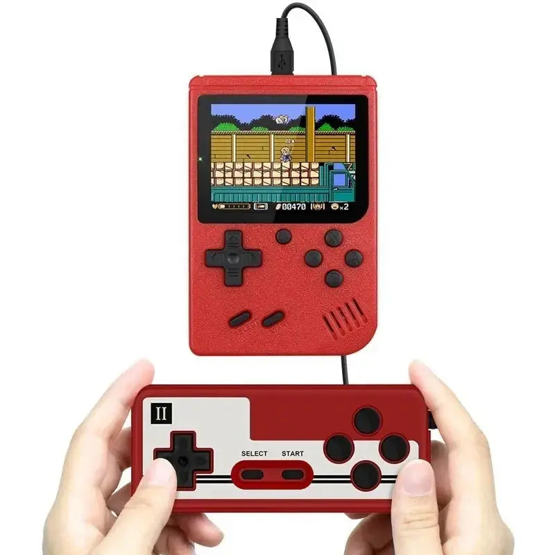 Mini Game Console for  - 3 Inch LCD, 400+ 8-Bit Games, Portable & Rechargeable Handheld Gaming Gift - Mega Store