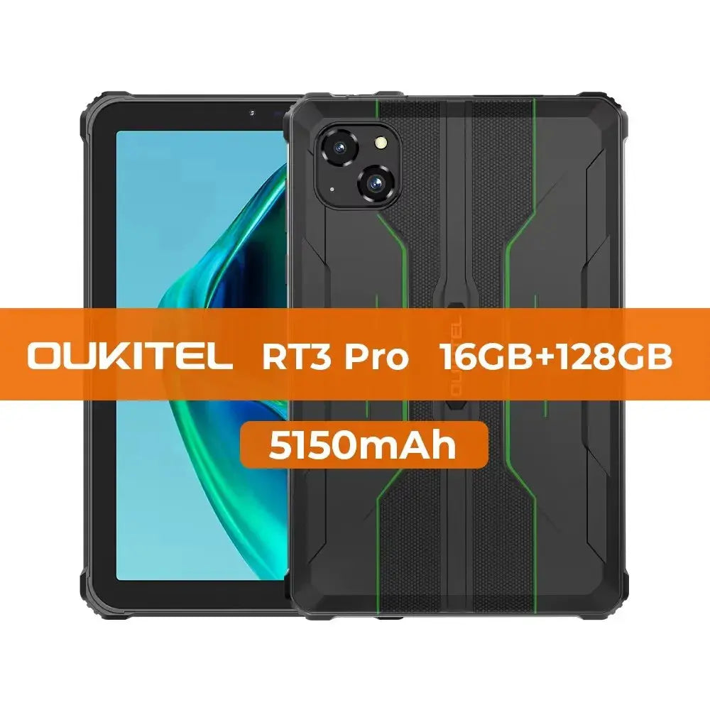Oukitel RT3 PRO 5150mAh Battery 8"HD Display 13.9mm Ultra-Slim Profile IP68 &IP69K & MIL-STD-810H - Mega Store