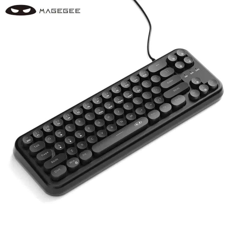 MageGee Mini 60% Gaming Keyboard, RGB Backlit 61 Key Ultra-Compact Keyboard, TS91 Ergonomic Waterproof Mechanical Feeling Office - Mega Store