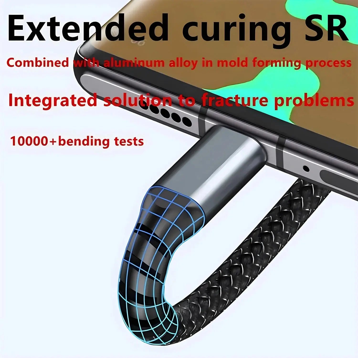 100W Fast Charging Cable Multi Charger Cable Nylon Braided Multiple USB Universal 3 in 1 Charging Cord Adapter with Type-C Micro Mega Store 4