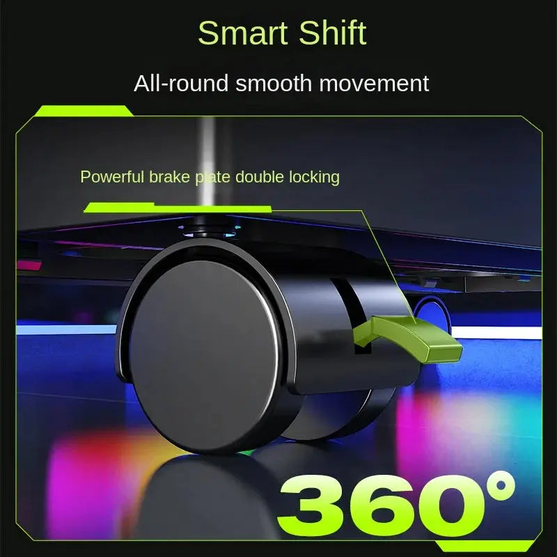 Mobile PC Tower Stand Adjustable Computer CPU Holder Telescopic Desktop Stand CPU Cart with RGB Cooling Fan Heat Dissipation Mega Store 4