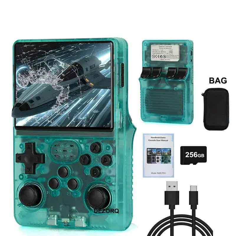 Mini Retro Portable Handheld Video Game Console 256GB 30000 Classic Games 3.5'' IPS Screen Pocket Videojuegos R40S PRO Consola - Mega Store