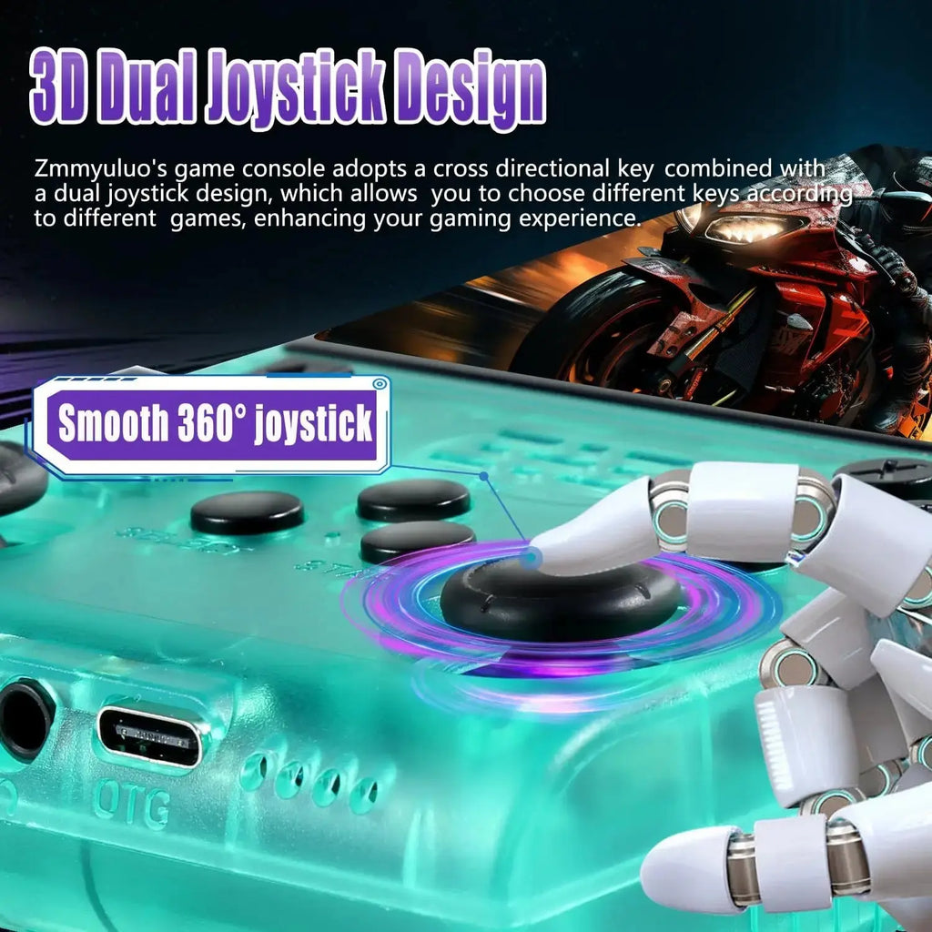 Mini Retro Portable Handheld Video Game Console 256GB 30000 Classic Games 3.5'' IPS Screen Pocket Videojuegos R40S PRO Consola - Mega Store