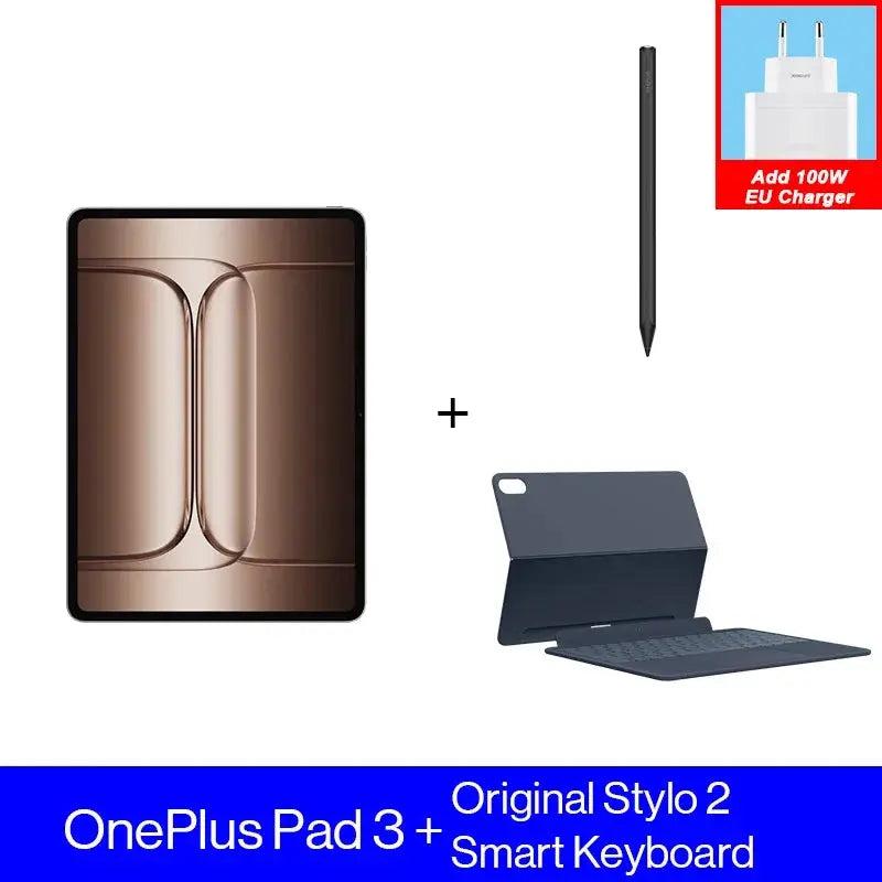 All New OnePlus Pad 3 Global Version Tablet Snapdragon 8 Elite 13.2" 144Hz Display 3.4K Resolution 8 Speakers Wi-Fi 7 Android 15 - Mega Store